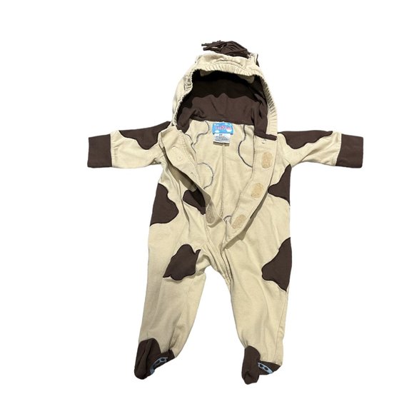 CRE8IONS COW Costume Hooded 6 Months One-sie Hook Halloween - Picture 6 of 10